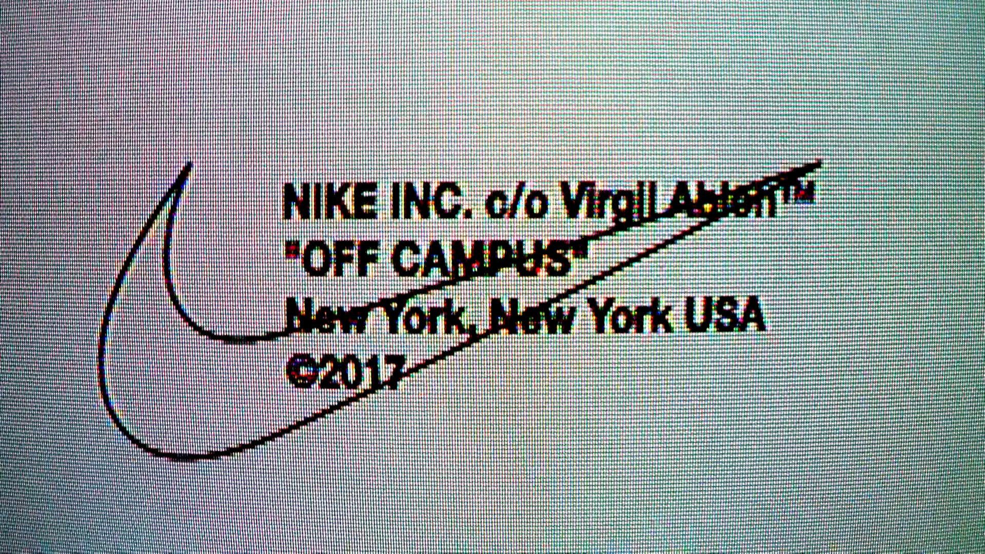 Nike Virgil Abloh OFF CAMPUS Violet Office